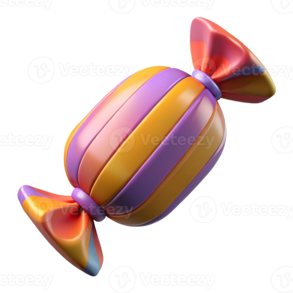 beautiful contemporary Colorful Candy Wrapper with Striped Pattern Cutout high resolution png