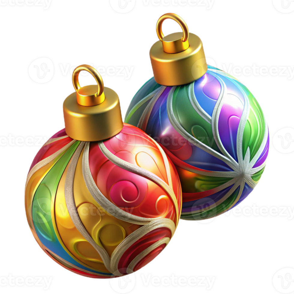 impressive minimalist Colorful Glass Ornaments Festive Design Cutout high quality png