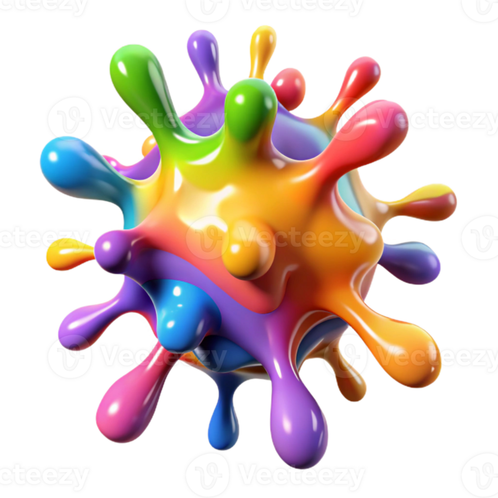 wonderful artistic Colorful Splash Graffiti Transparent Background premium png