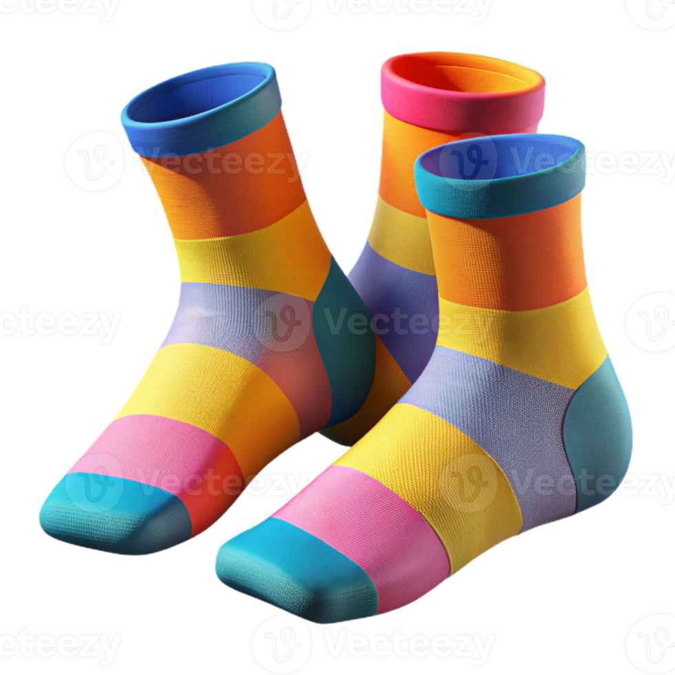 stunning creative Colorful Sports Socks Isolated original png