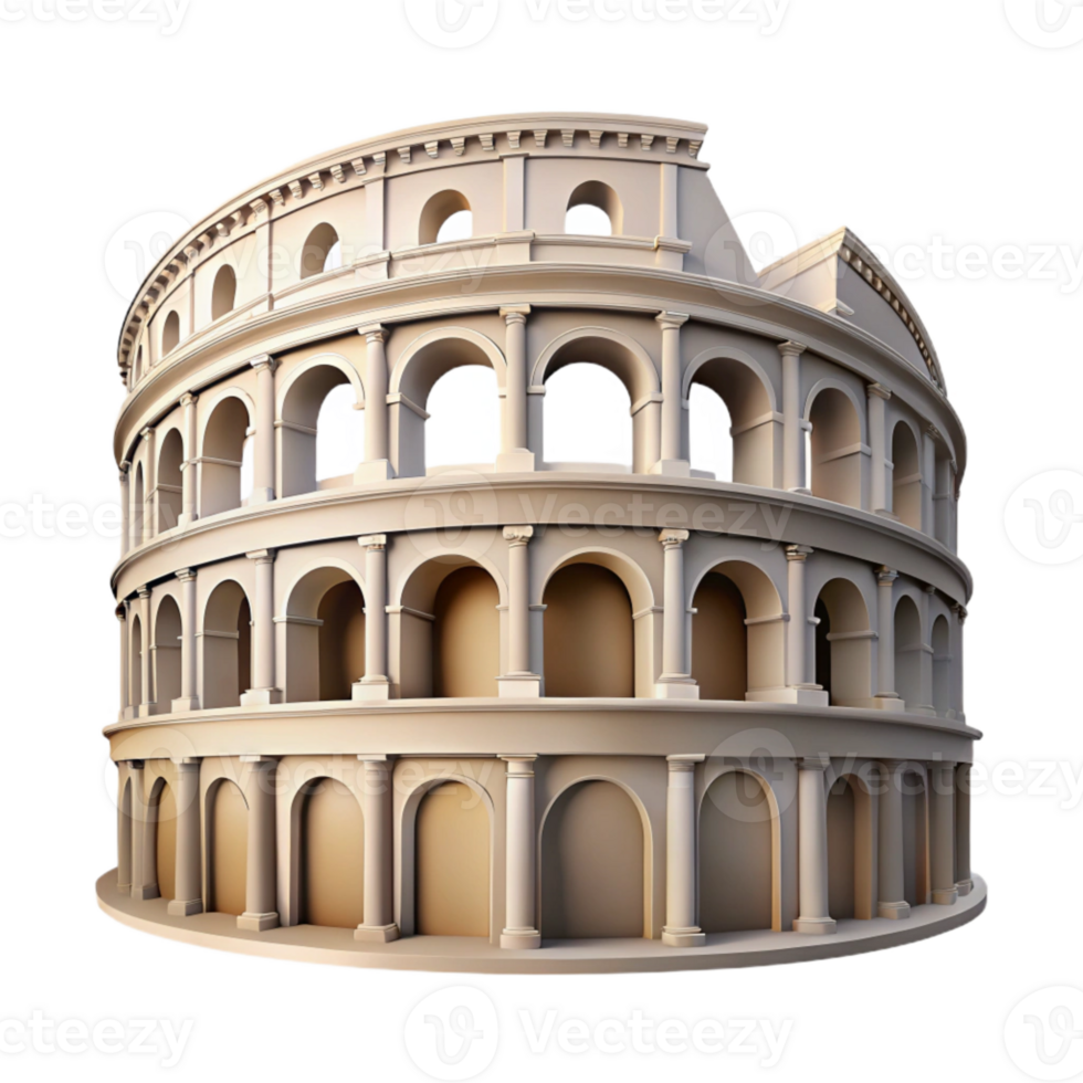 extraordinary rustic Colosseum Exterior View Transparent Element png