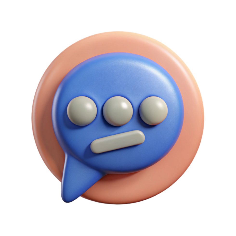 elegant rustic Communication Skills Icon Speech Bubble Isolated detailed png