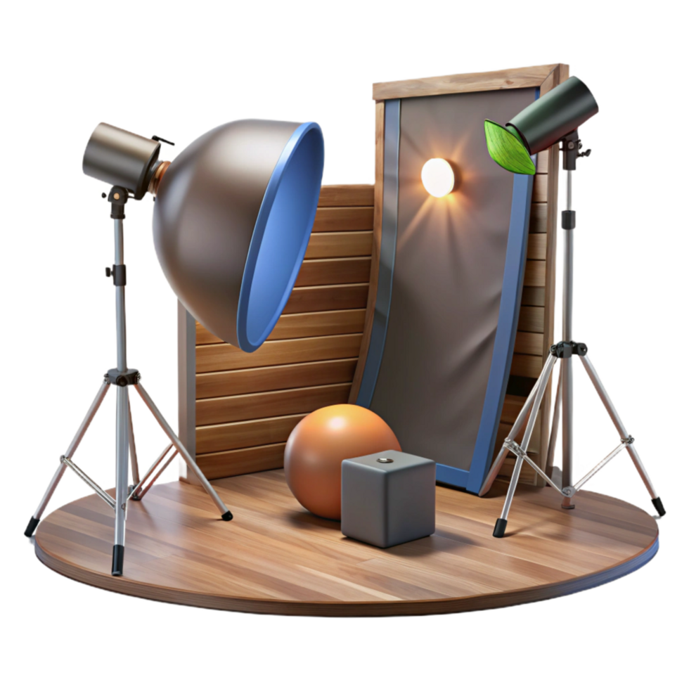 extraordinary minimalist Commercial Photography Lighting Professional Setup Transparent Background authentic png