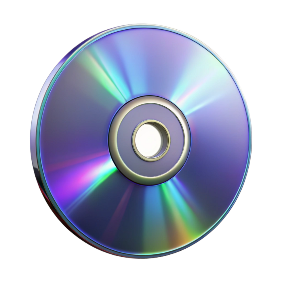 serene traditional Compact Disc Data Side Reflective Surface Isolated original png