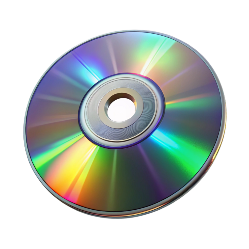 extraordinary abstract Compact Disc Rainbow Reflection Transparent Background Cutout high resolution png