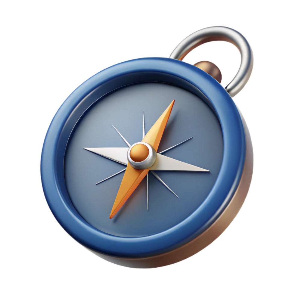 stunning minimalist Compass with Declination Adjustment Cutout high quality png