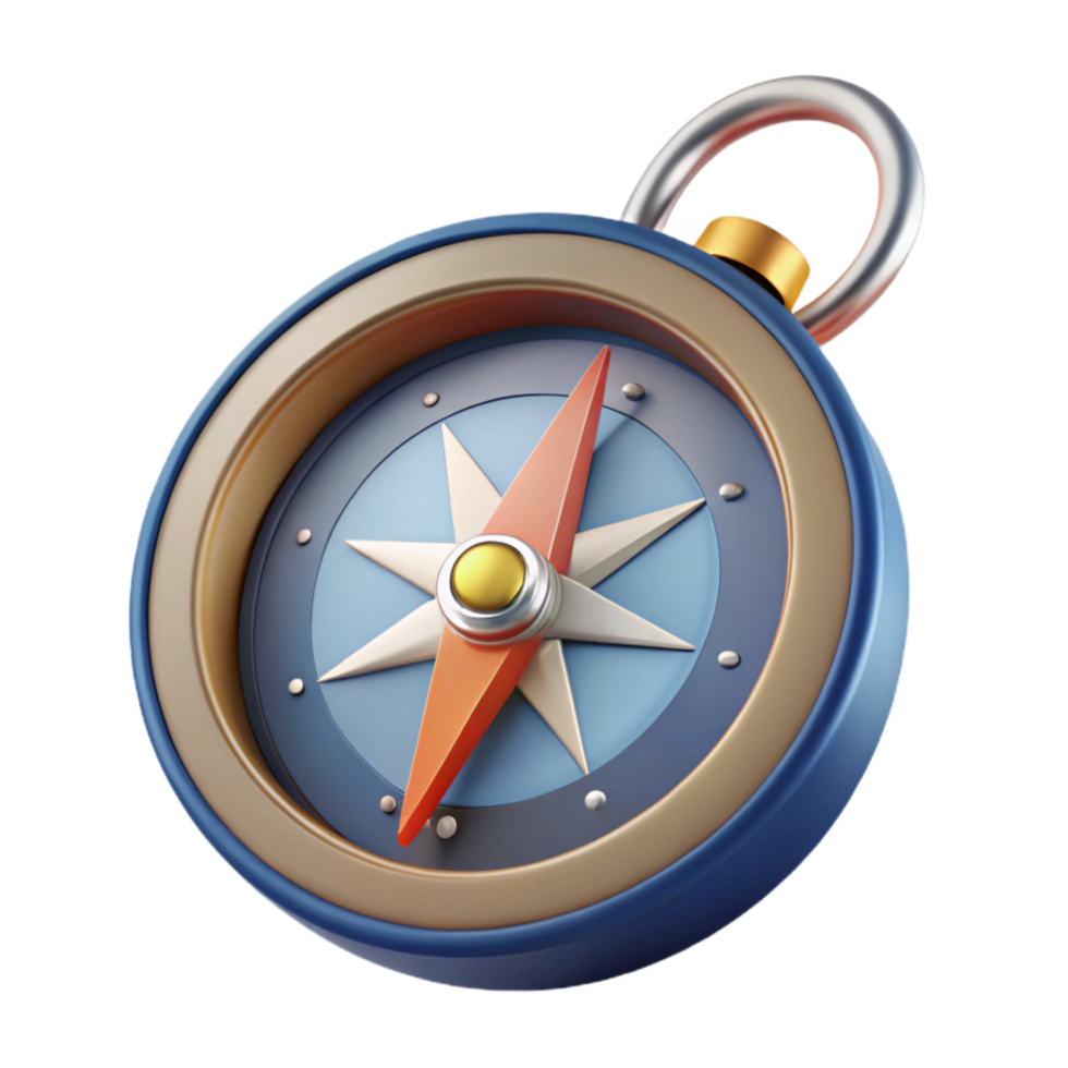 elegant artistic Compass with Declination Adjustment Cutout high quality png