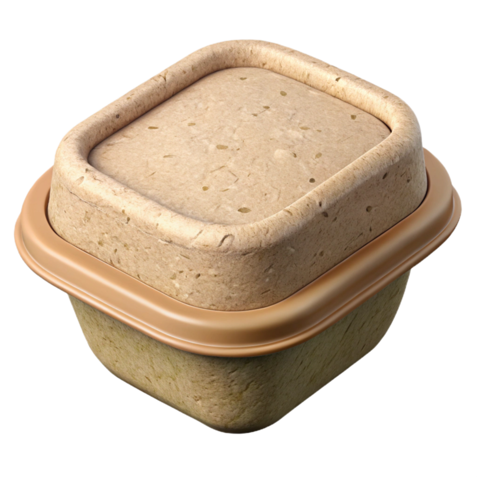 stunning artistic Compostable Food Container Top View Cutout authentic png
