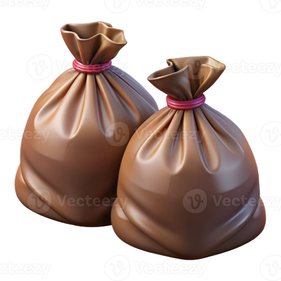 serene classic Compostable Trash Bags Isolated Transparent Background professional png