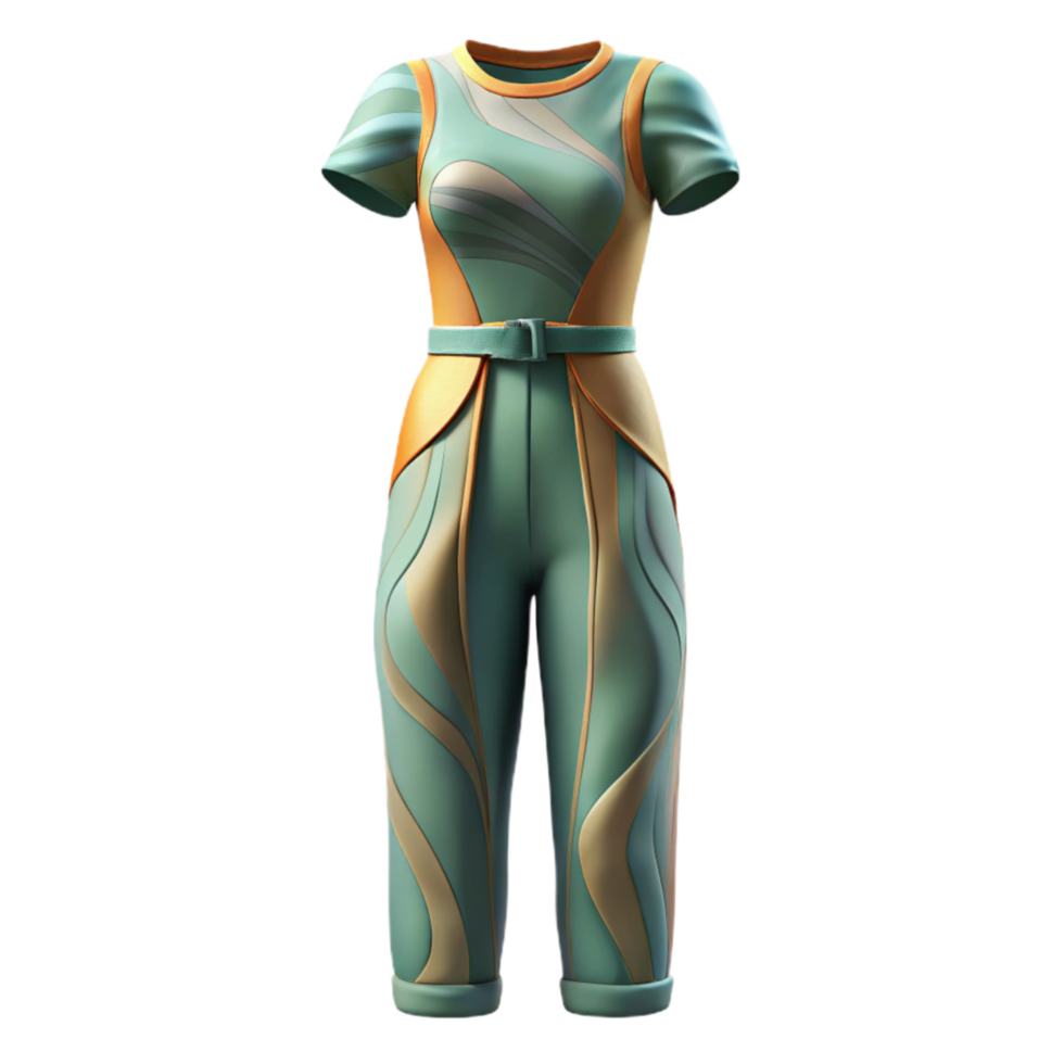 extraordinary abstract Conceptual Jumpsuit Streamlined Design Cutout detailed png