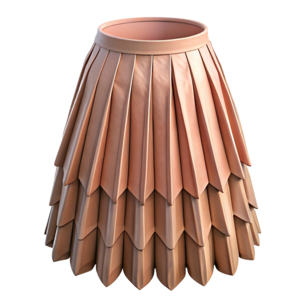 elegant vintage Conceptual Skirt Pleated Detail Cutout premium png