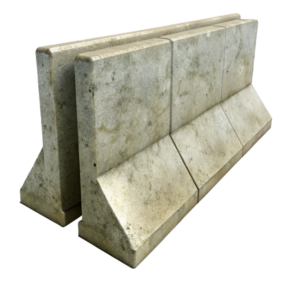 impressive artistic Concrete Barrier Texture Rough Surface Transparent Background high resolution png