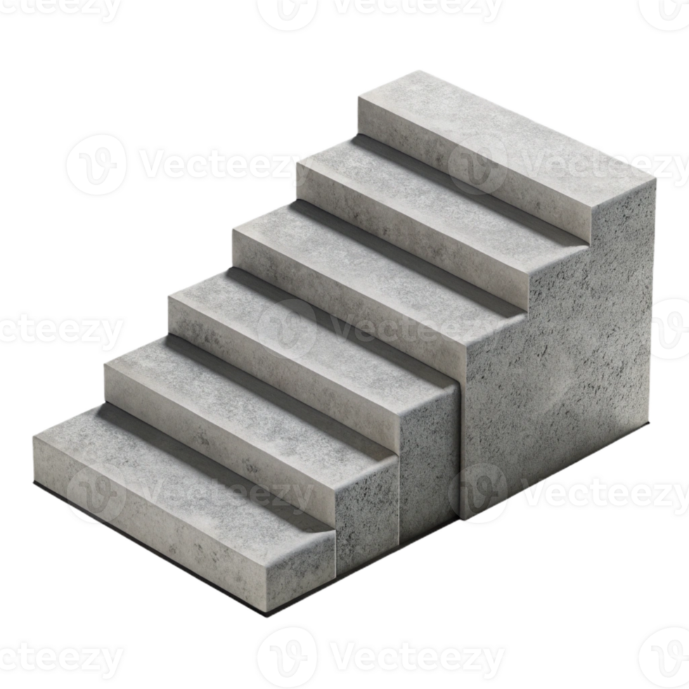 beautiful vintage Concrete Steps Minimalist Design Transparent Background authentic png