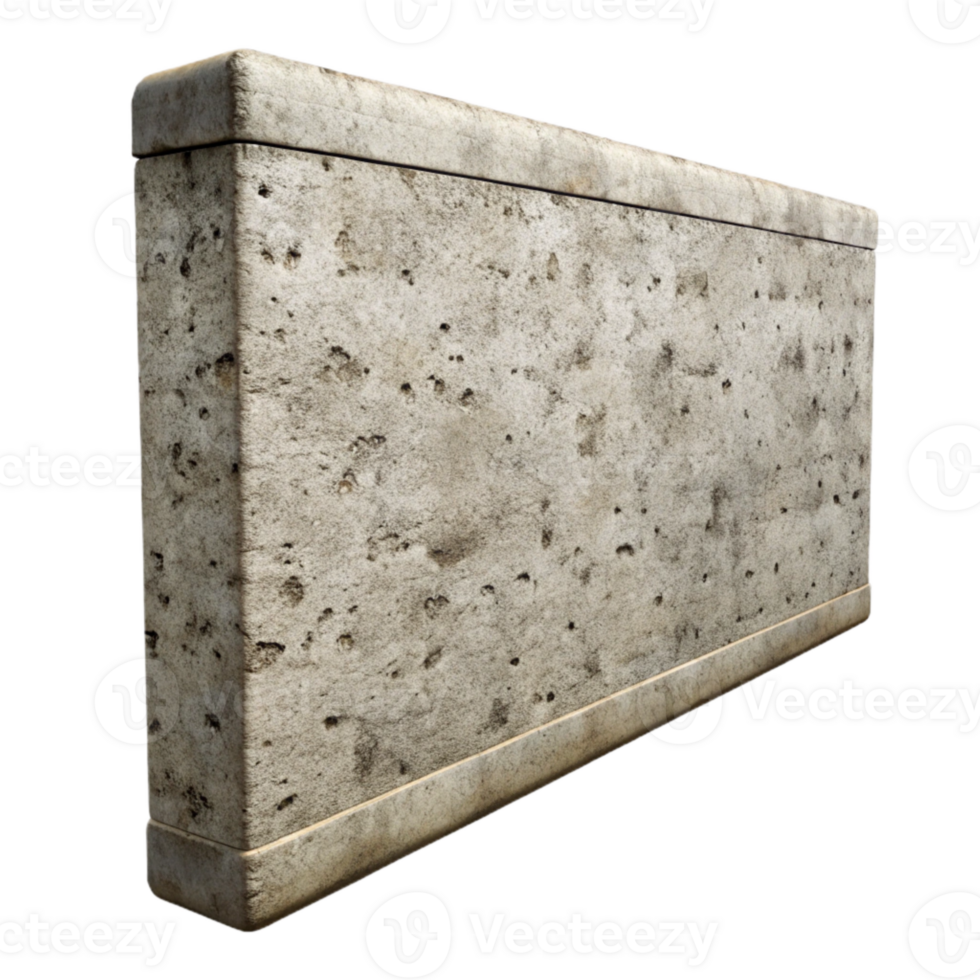 serene classic Concrete Wall Textured Surface Cutout Transparent Background high quality png