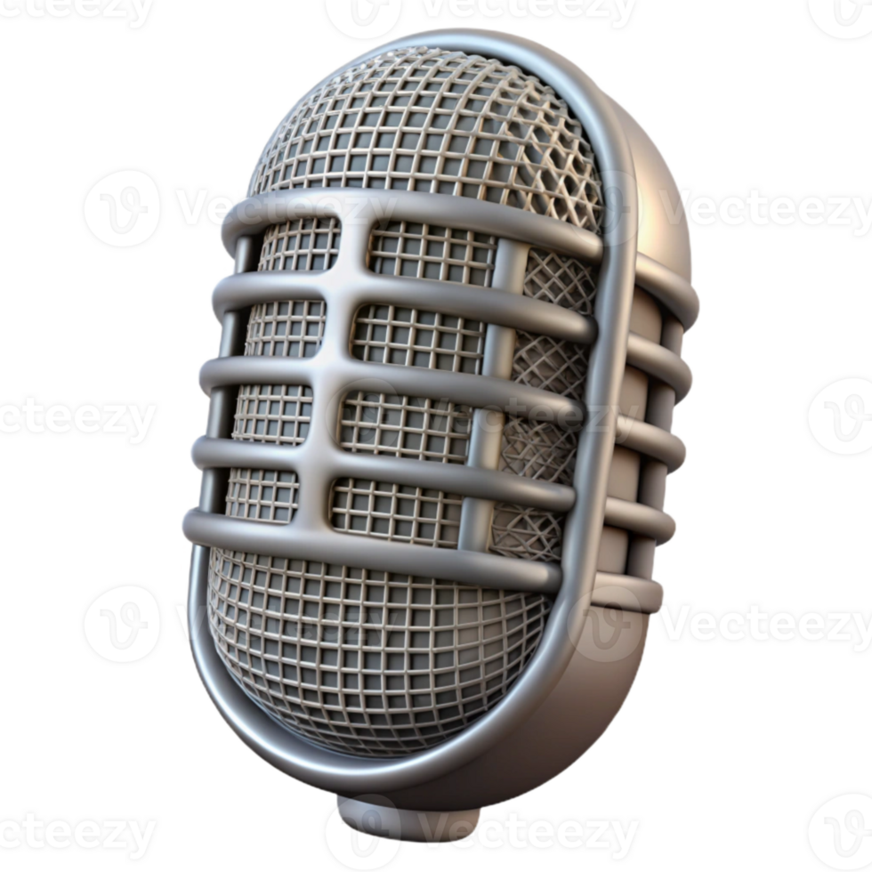 magnificent minimalist Condenser Microphone Grill Pattern Close Up Transparent Background detailed png