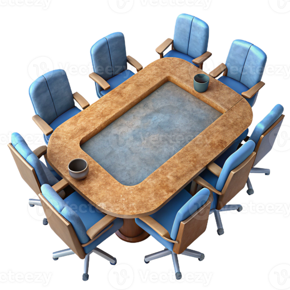 impressive artistic Conference Room Table Top View Cutout premium png