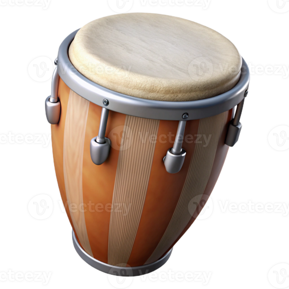 extraordinary abstract Conga Drum Skin Texture Isolated authentic png
