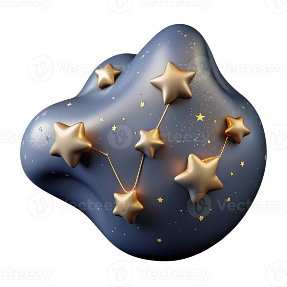 extraordinary classic Constellation of Stars in Sky Night View Cutout high resolution png