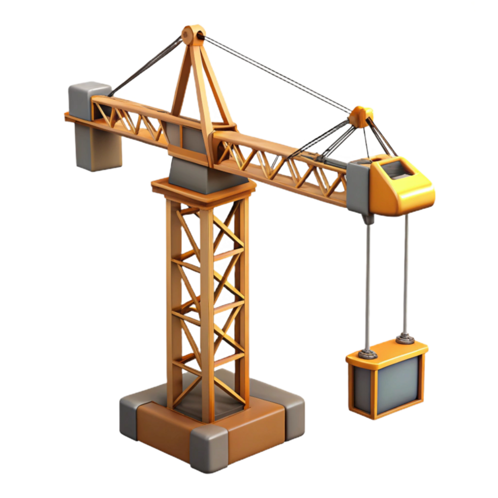 magnificent creative Construction Crane Side View Cutout original png