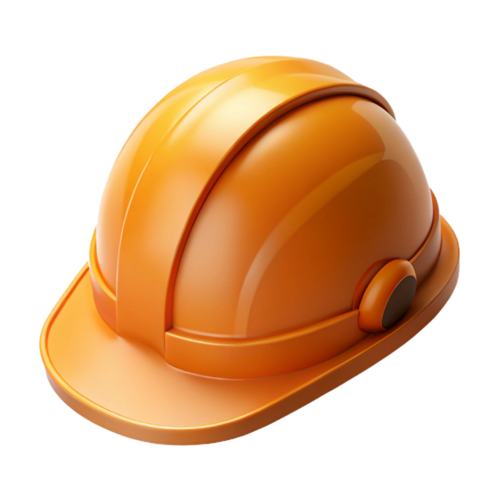 extraordinary minimalist Construction Helmet Orange Hard Hat Cutout original png