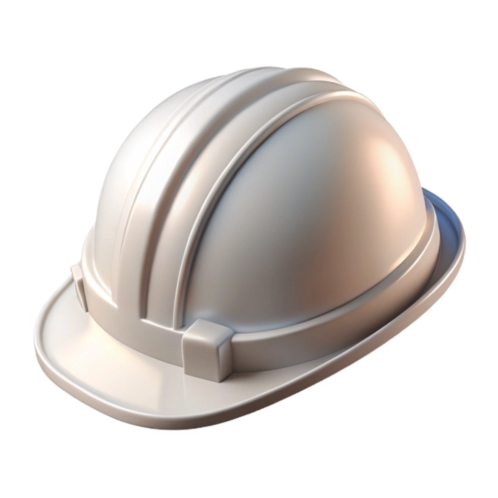 beautiful abstract Construction Helmet White Front View Transparent png
