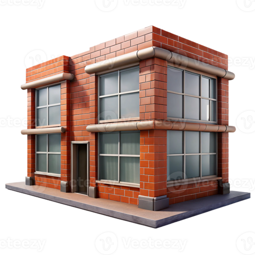 beautiful contemporary Contemporary Building Facade Brick Texture Transparent premium png