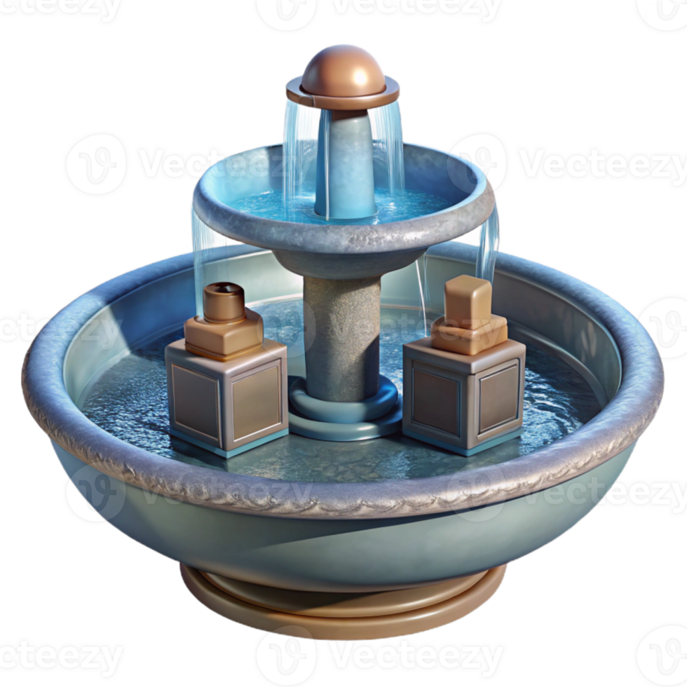 magnificent artistic Contemporary Fountain Water Feature Transparent Element professional png