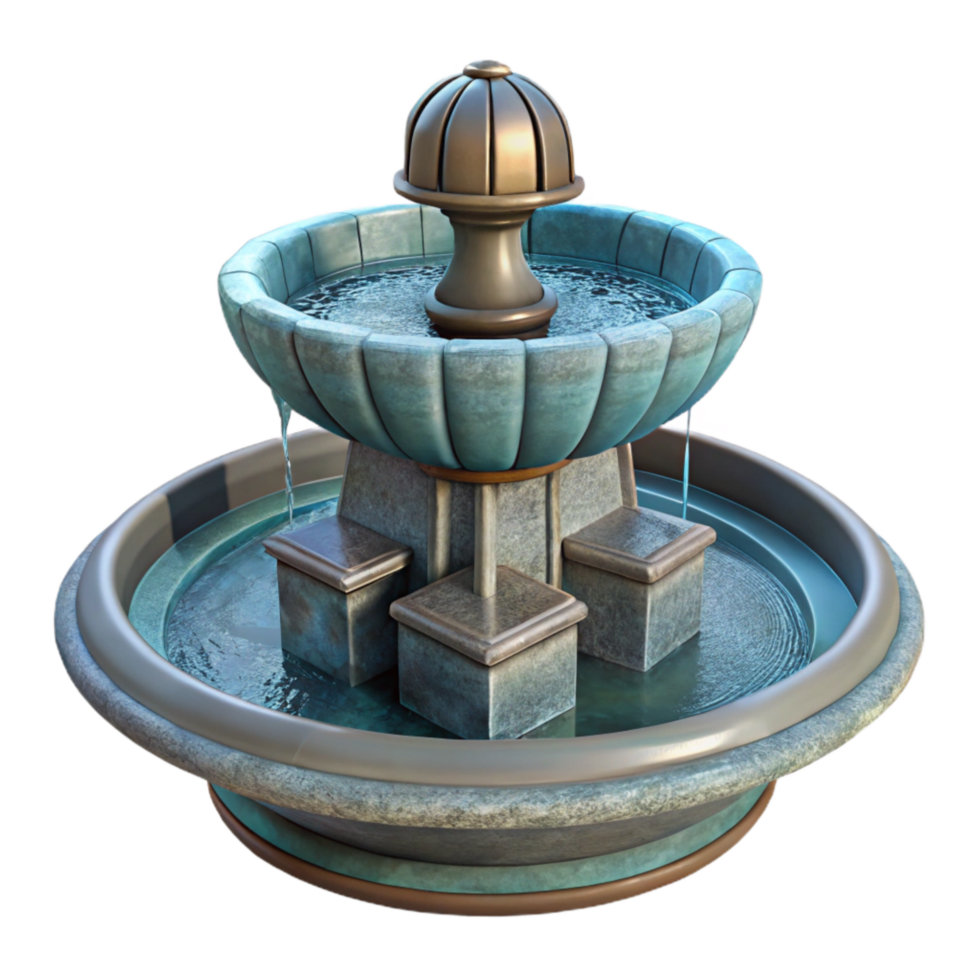 dramatic modern Contemporary Fountain Water Feature Transparent Element png