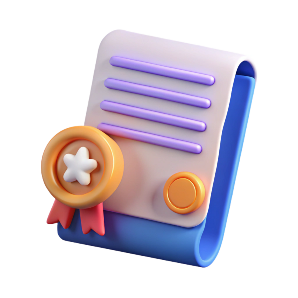 dramatic creative Contract Document with Seal and Signature Transparent detailed png