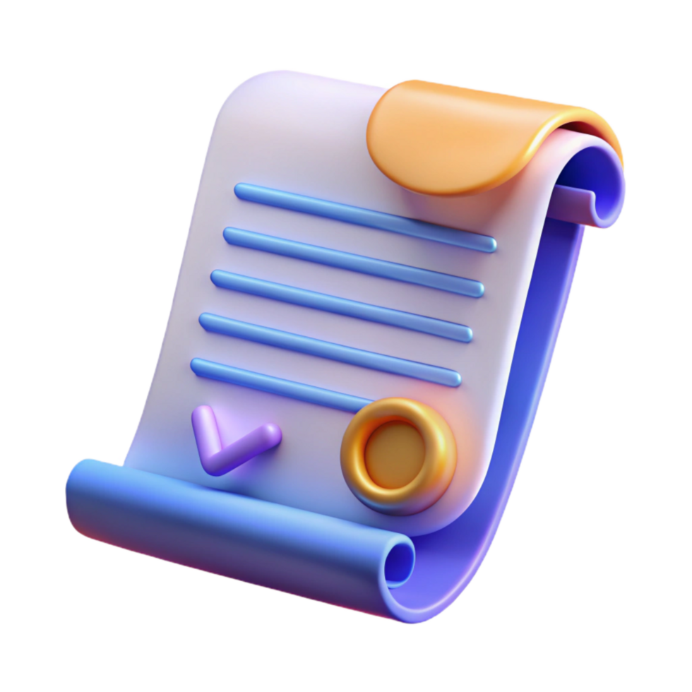 magnificent contemporary Contract Document with Signature Line Transparent high resolution png