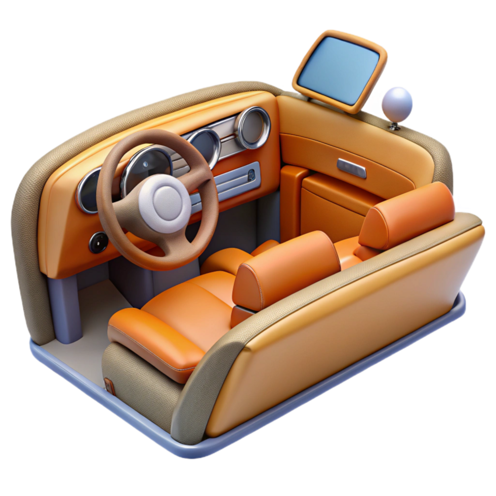 elegant classic Convertible Interior Dashboard Cutout high resolution png