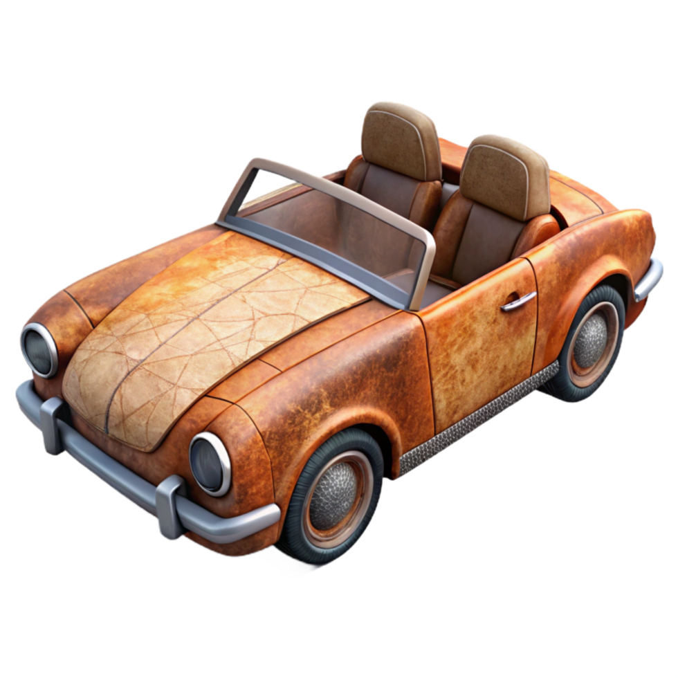 dramatic classic Convertible with Leather Seats Isolated detailed png