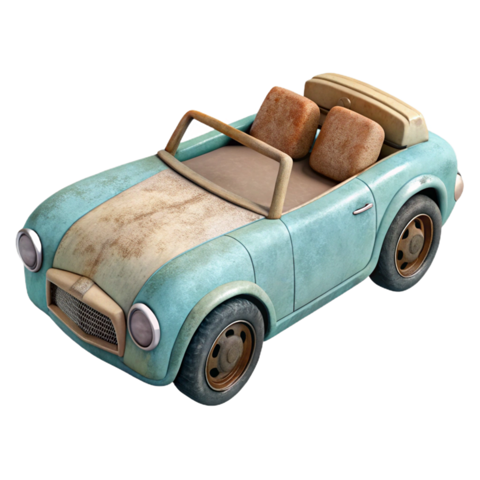 dramatic artistic Convertible with Roll Bar Isolated detailed png