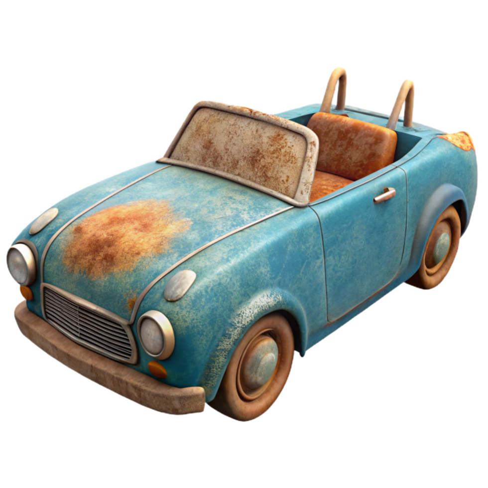 Convertible with Windshield Wipers Isolated png