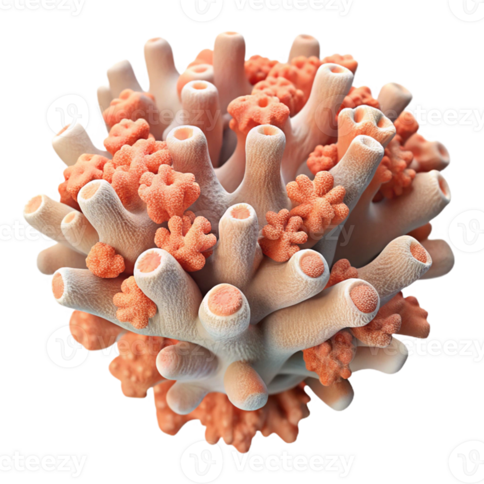 beautiful contemporary Coral Reef Artificial Structure Top View Isolated exclusive png