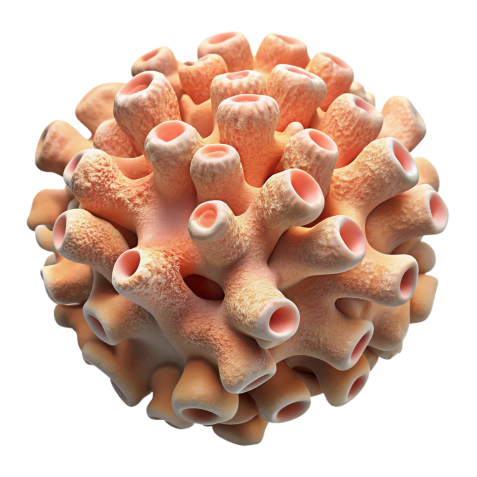 impressive creative Coral Reef Artificial Structure Top View Isolated detailed png