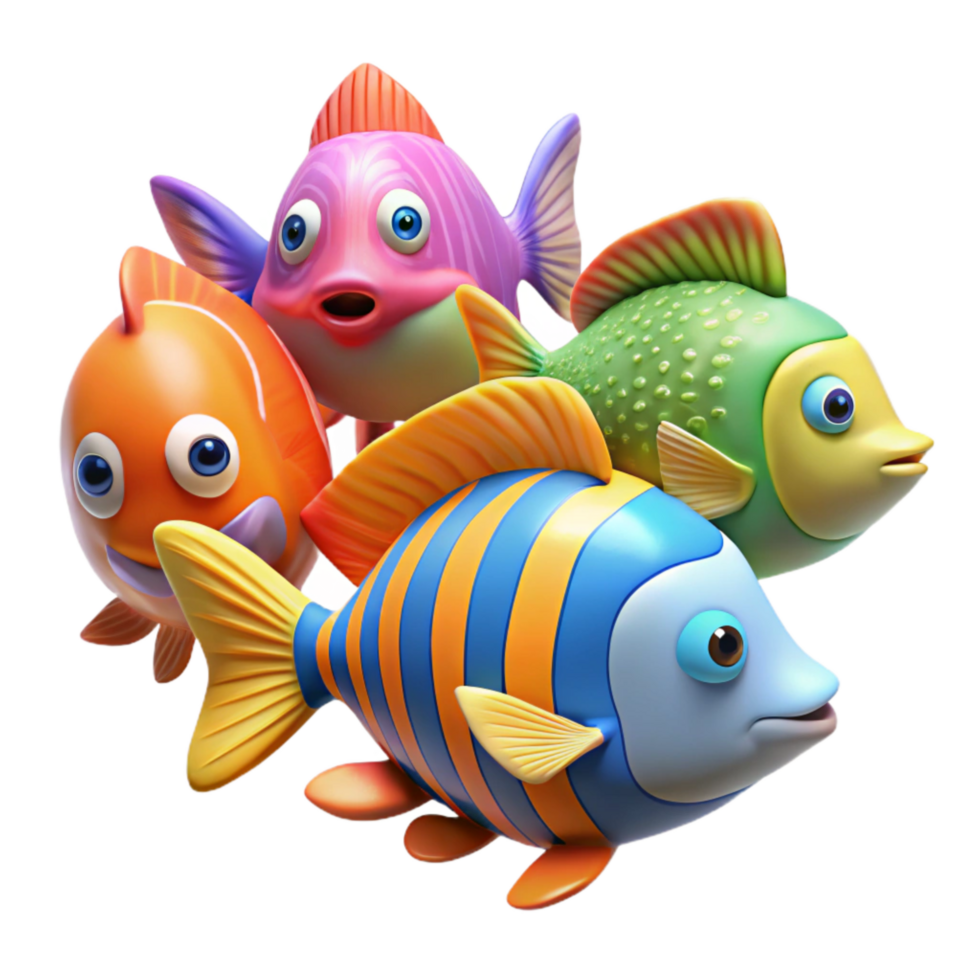 stunning abstract Coral Reef Fish School Colorful Variety Transparent exclusive png