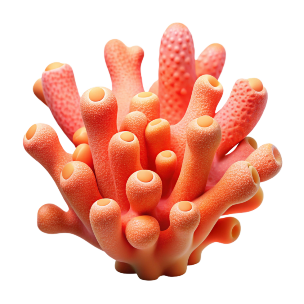 dramatic artistic Coral Reef Vibrant Colors Isolated Element original png