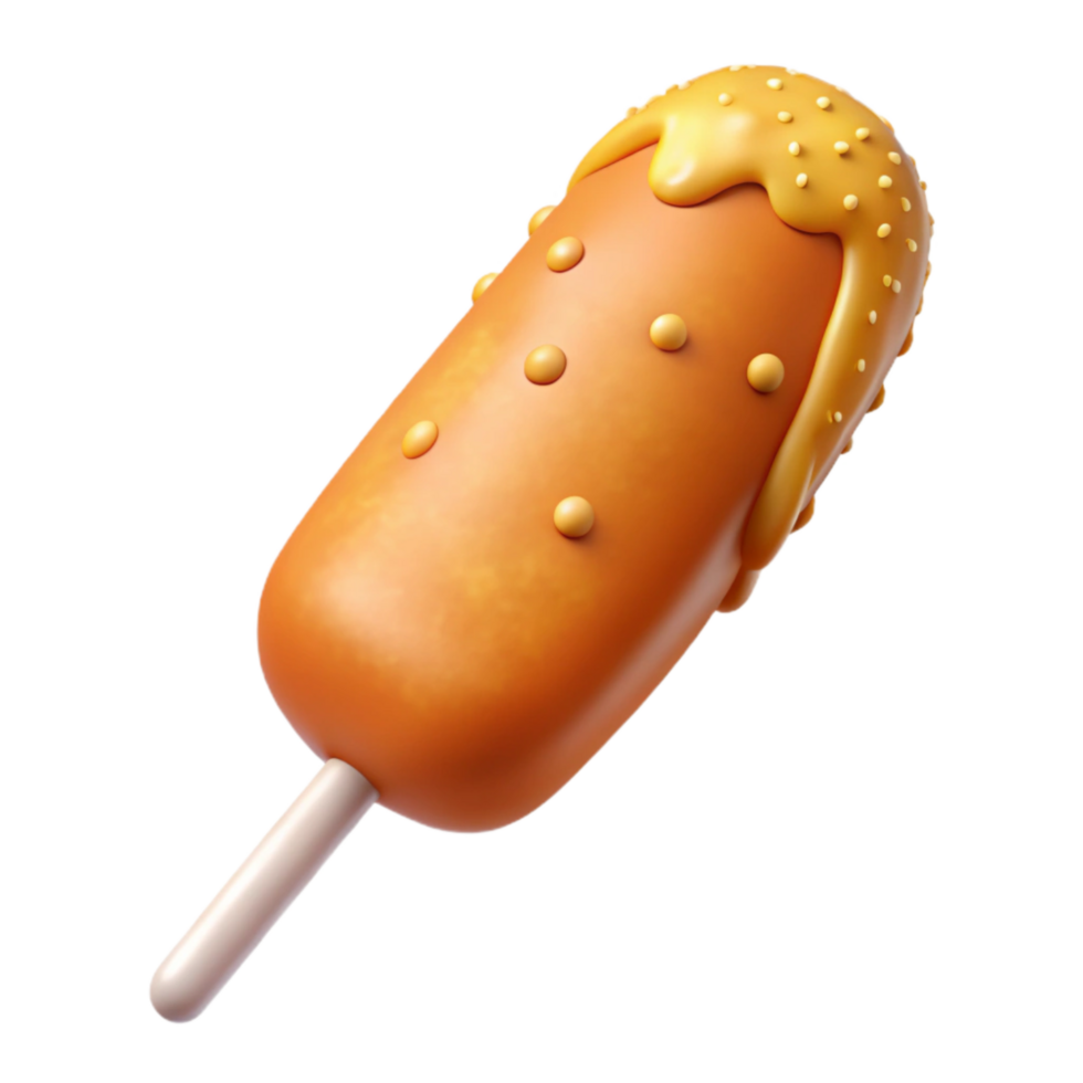 stunning contemporary Corn Dog Crispy Batter on a Stick Transparent genuine png
