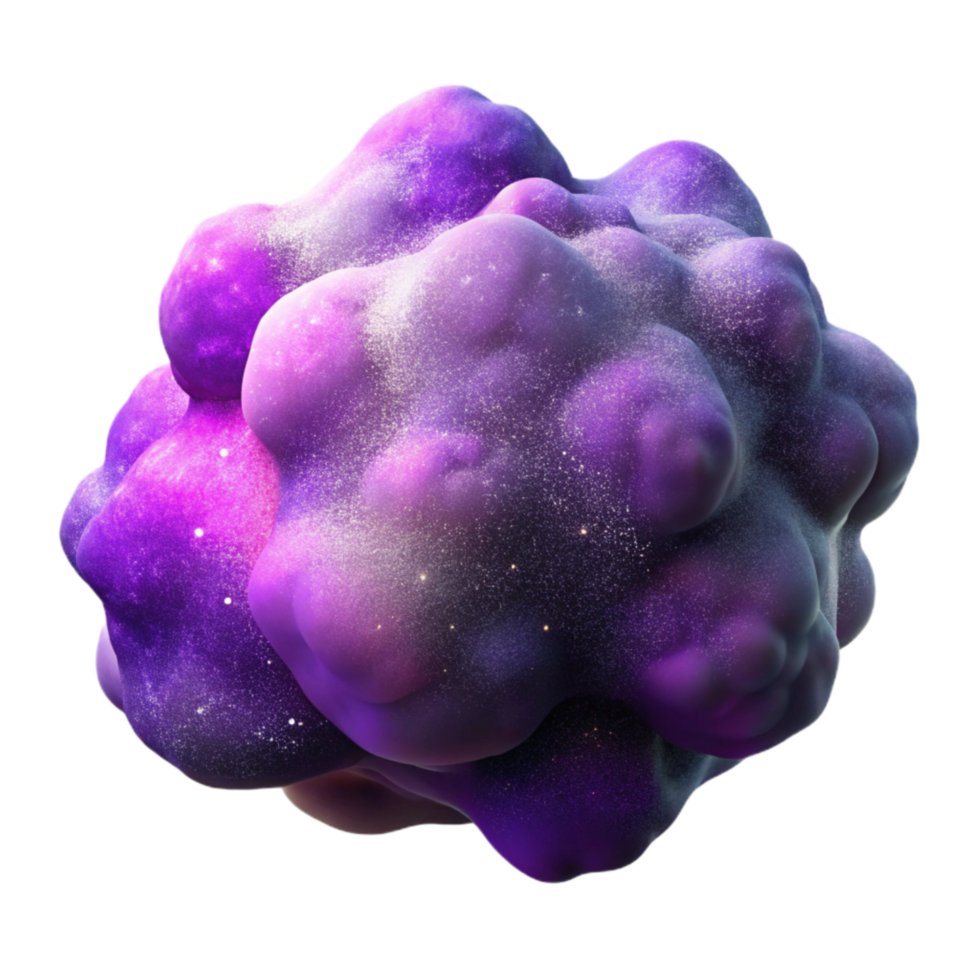 beautiful rustic Cosmic Dust Cloud Purple Hue Isolated exclusive png