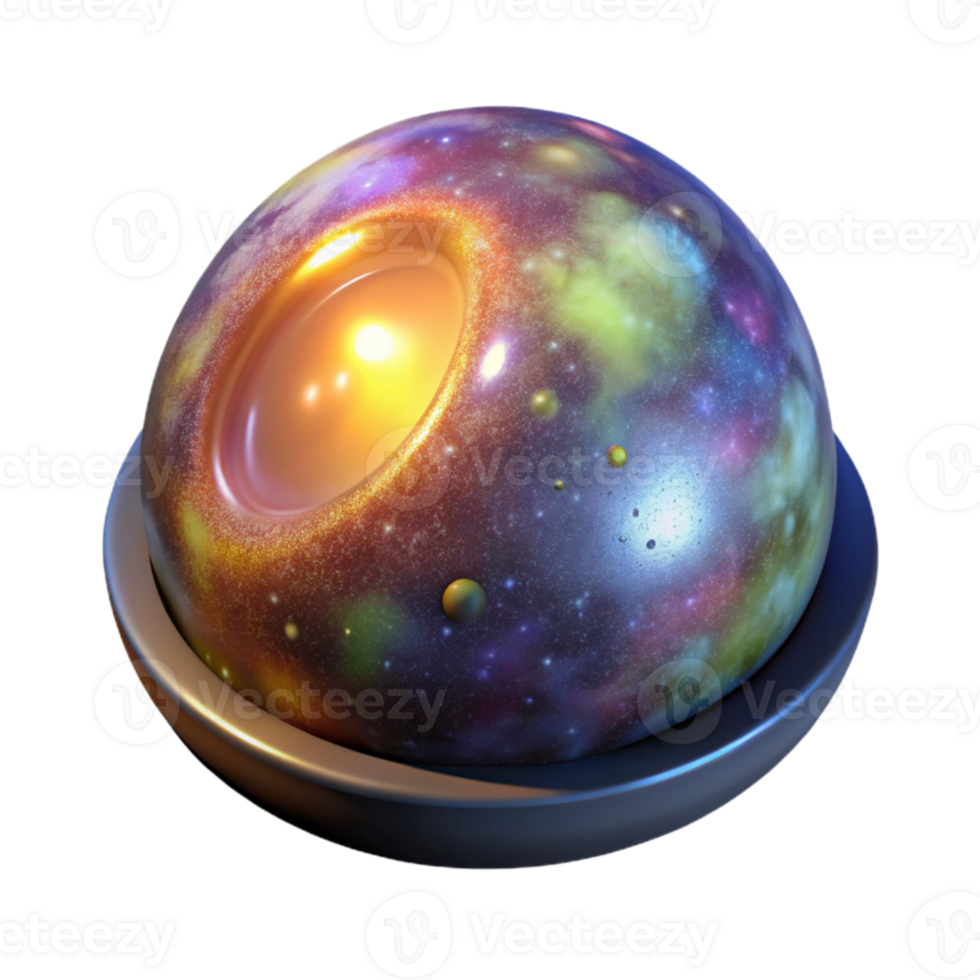 serene abstract Cosmic Microwave Background Cutout with Ancient Light png