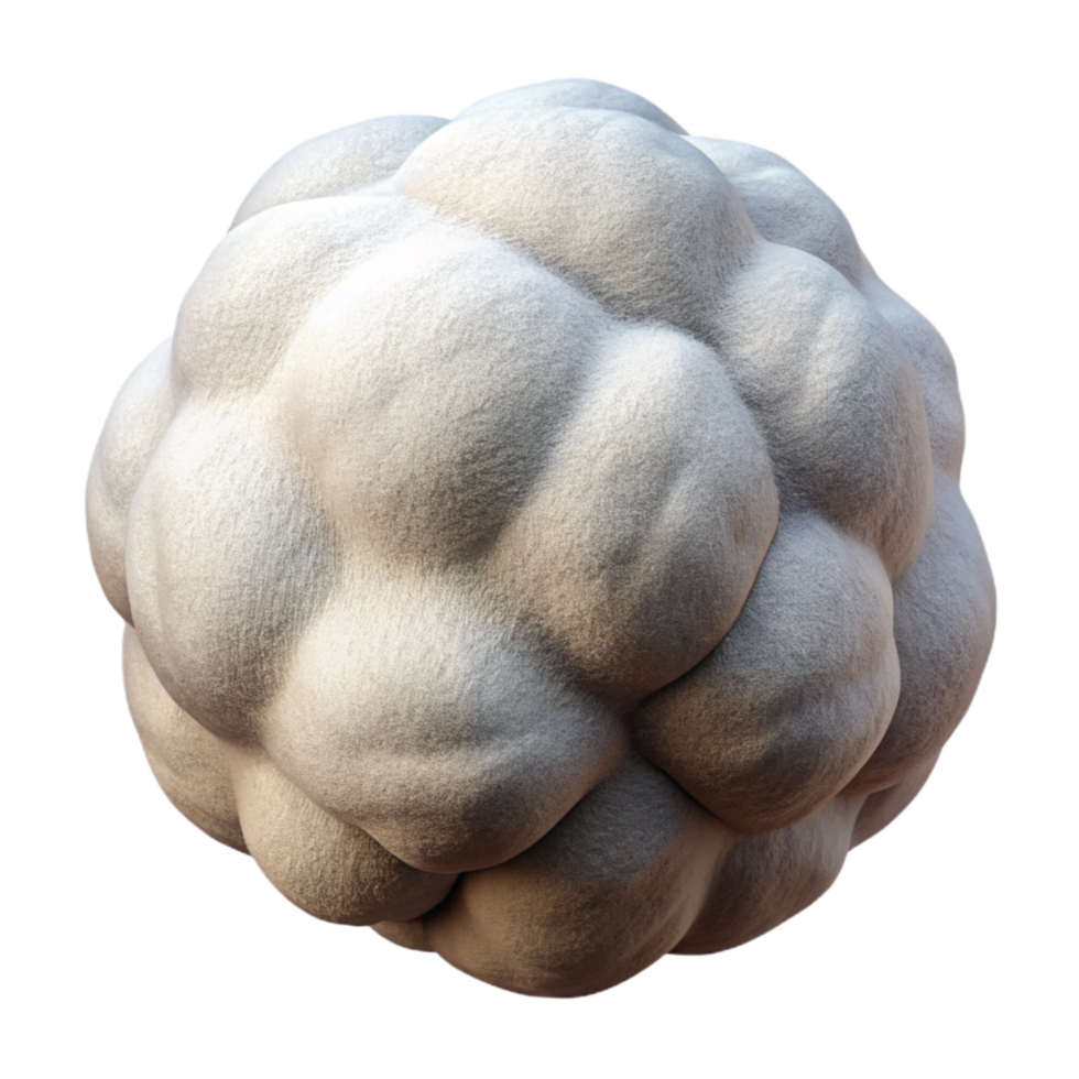 beautiful vintage Cotton Ball Soft Texture Isolated authentic png