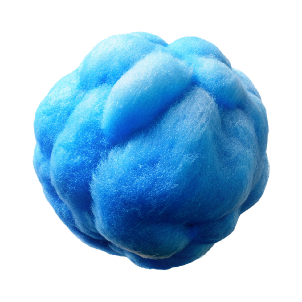 stunning rustic Cotton Candy Blue Fluff Isolated Cutout detailed png