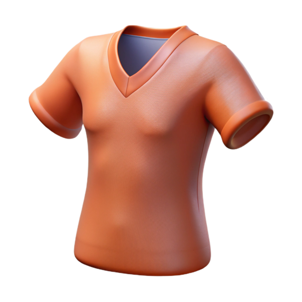 vibrant classic Cotton T Shirt Neckline Detail Isolated high resolution png