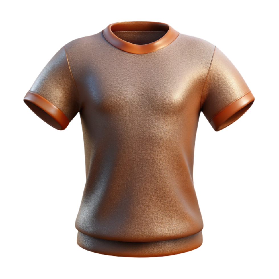 beautiful rustic Cotton T Shirt Hemline Detail Isolated high quality png