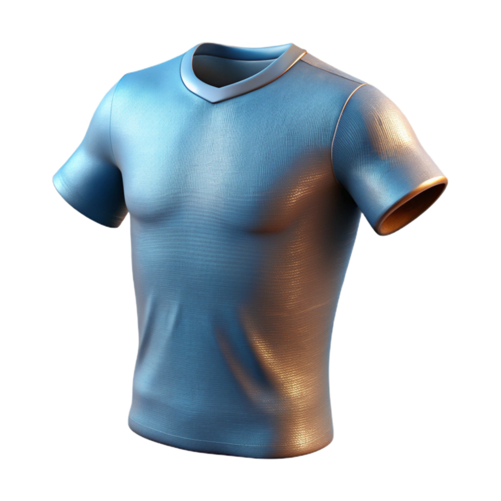 serene traditional Cotton T Shirt Side Seam Detail Isolated professional png