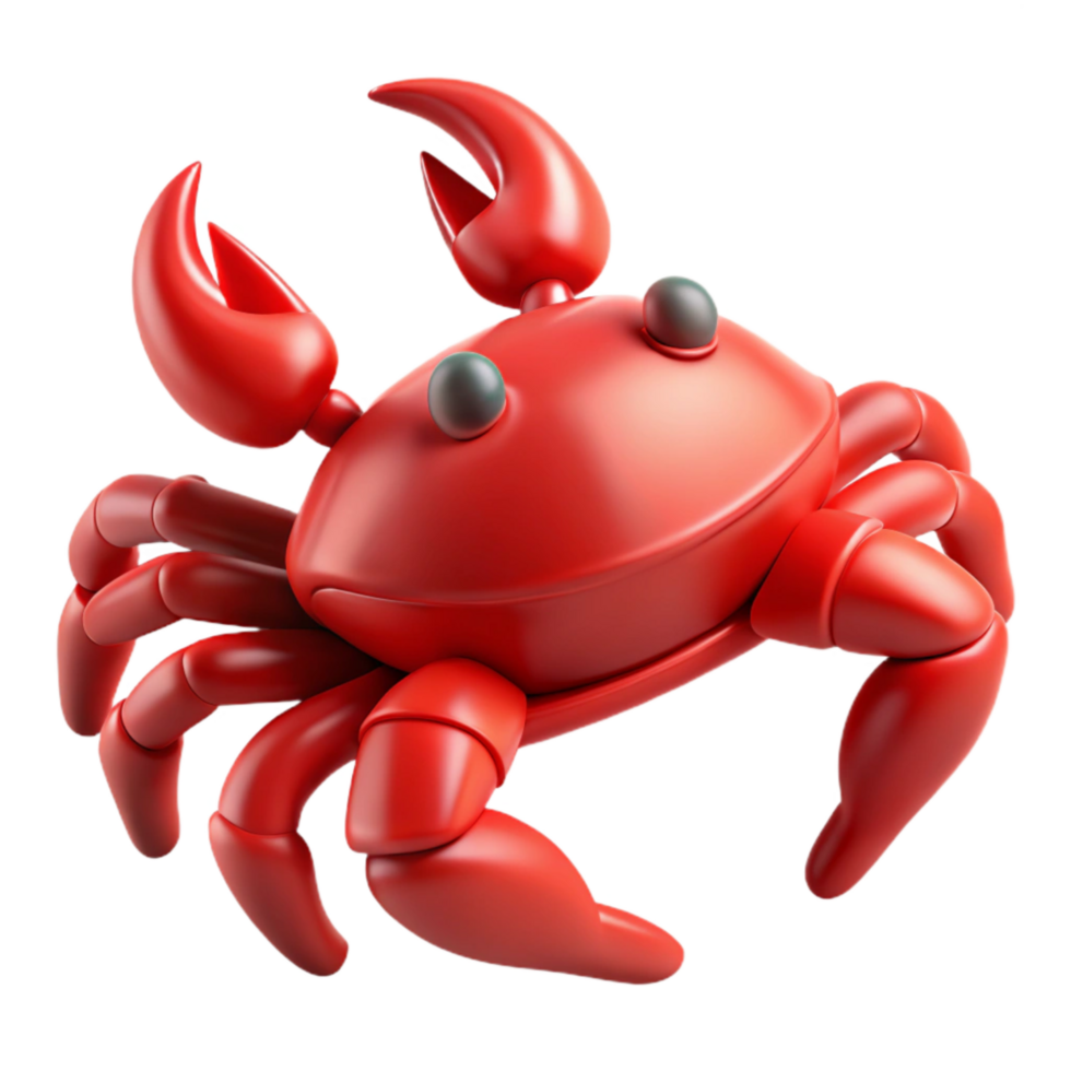 extraordinary artistic Crab Red Claws Side View Cutout high resolution png