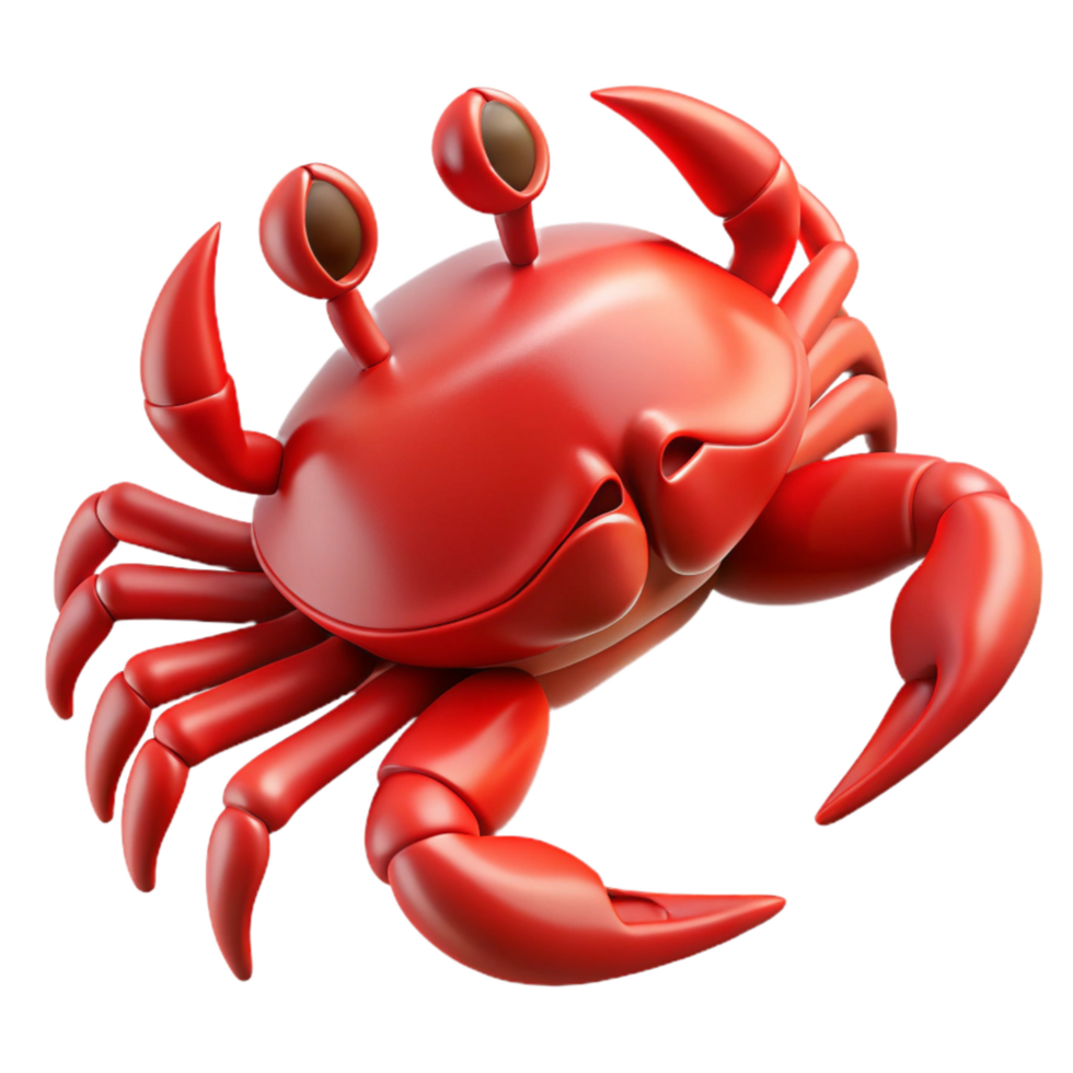 extraordinary classic Crab Red Claws Side View Cutout png