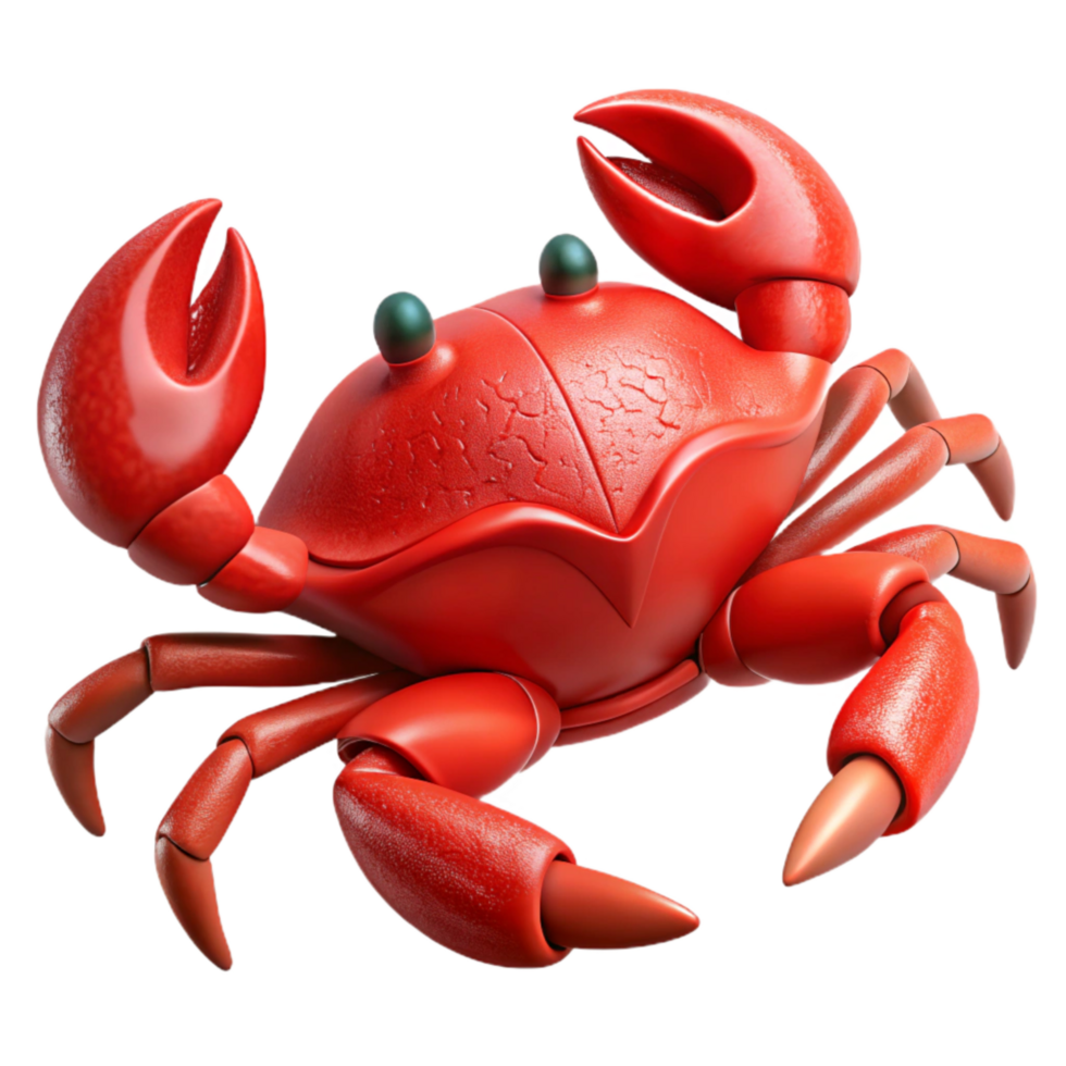 dramatic modern Crab Red Claws Side View Cutout exclusive png