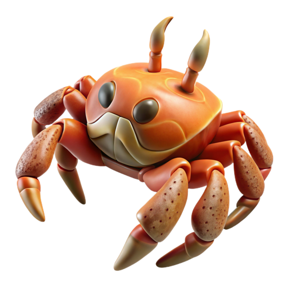 dramatic creative Crab Scuttling Transparent Background detailed png